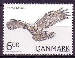 Dänemark Mi.Nr. 1385 Greifvögel in Dänemark, Bussard (6,00)