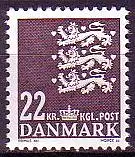 Dänemark Mi.Nr. 1389 Freim. Kleines Reichswappen (22)