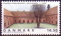 Dänemark Mi.Nr. 1394 Wohngebäude, Karmeliterkloser Helsingor (16,50)