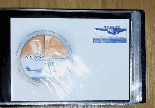 kleines FDC-Album mit 84 Ganzsachen-Umschlägern Bund, Frankturwert über 40 €