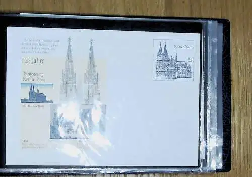 kleines FDC-Album mit 84 Ganzsachen-Umschlägern Bund, Frankturwert über 40 €