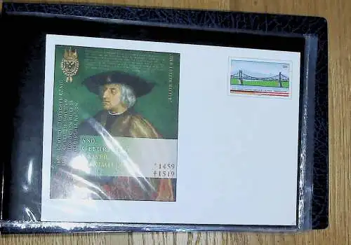 kleines FDC-Album mit 84 Ganzsachen-Umschlägern Bund, Frankturwert über 40 €