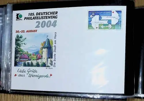 kleines FDC-Album mit 84 Ganzsachen-Umschlägern Bund, Frankturwert über 40 €