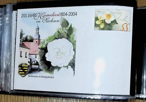 kleines FDC-Album mit 84 Ganzsachen-Umschlägern Bund, Frankturwert über 40 €