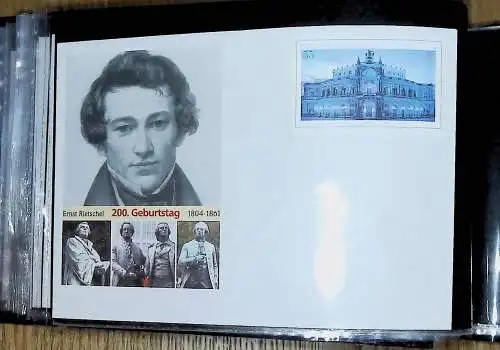 kleines FDC-Album mit 84 Ganzsachen-Umschlägern Bund, Frankturwert über 40 €