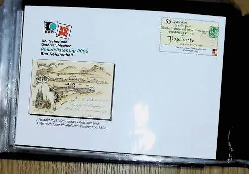 kleines FDC-Album mit 84 Ganzsachen-Umschlägern Bund, Frankturwert über 40 €