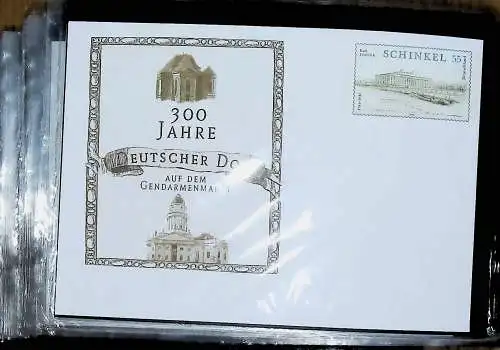 kleines FDC-Album mit 84 Ganzsachen-Umschlägern Bund, Frankturwert über 40 €