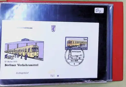 kleines FDC-Album mit 48 Belegen/Blocks, meist Bund und Berlin