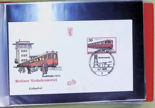 kleines FDC-Album mit 48 Belegen/Blocks, meist Bund und Berlin