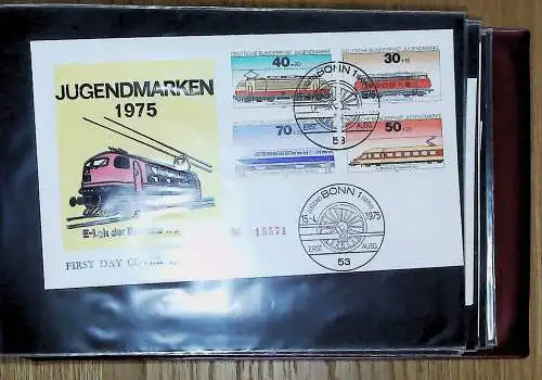 kleines FDC-Album mit 81 FDC Bund aus den 70er Jahren