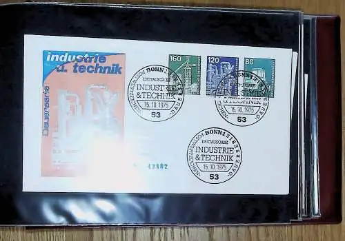 kleines FDC-Album mit 81 FDC Bund aus den 70er Jahren