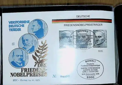 kleines FDC-Album mit 81 FDC Bund aus den 70er Jahren