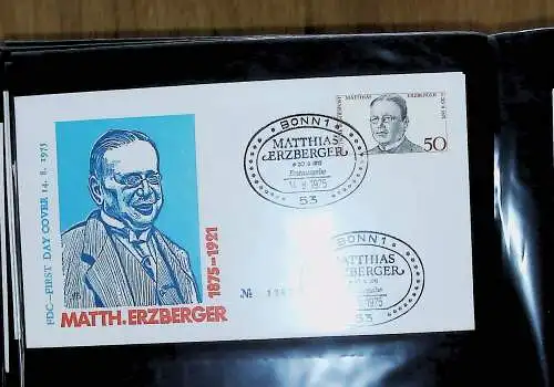 kleines FDC-Album mit 81 FDC Bund aus den 70er Jahren