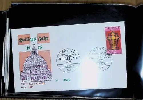 kleines FDC-Album mit 81 FDC Bund aus den 70er Jahren