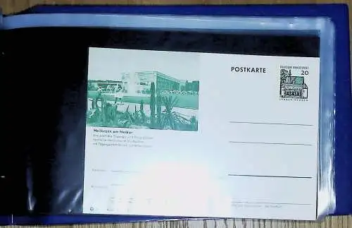 kleines FDC-Album Ganzsachen - Postkarten Bund, meist postfrisch, etwas 