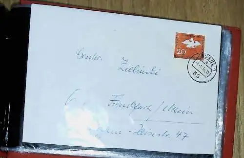 kleines FDC-Album mit 67 Belegen und Ganzsachen Bund, Berlin, Deutsches Reich, 