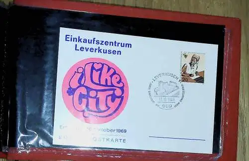 kleines FDC-Album mit 67 Belegen und Ganzsachen Bund, Berlin, Deutsches Reich, 