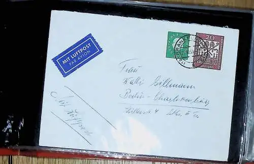 kleines FDC-Album mit 67 Belegen und Ganzsachen Bund, Berlin, Deutsches Reich, 