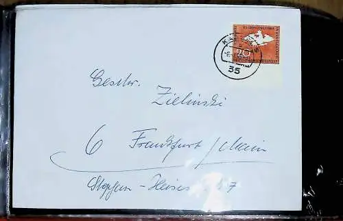 kleines FDC-Album mit 67 Belegen und Ganzsachen Bund, Berlin, Deutsches Reich, 