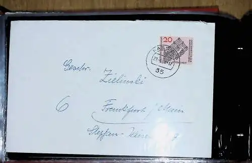 kleines FDC-Album mit 67 Belegen und Ganzsachen Bund, Berlin, Deutsches Reich, 