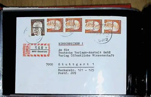 kleines FDC-Album mit 67 Belegen und Ganzsachen Bund, Berlin, Deutsches Reich, 