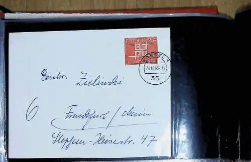 kleines FDC-Album mit 67 Belegen und Ganzsachen Bund, Berlin, Deutsches Reich, 