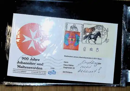 kleines FDC-Album mit 101 Belegen, fast nur Österreich FDC