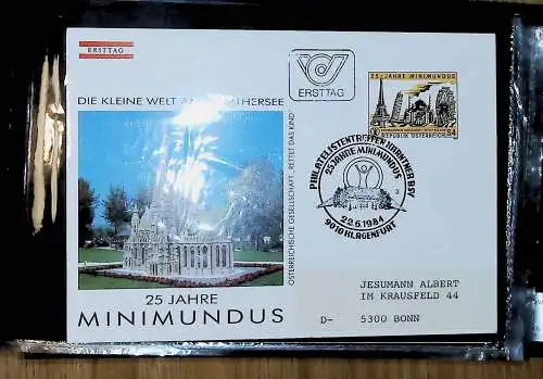 kleines FDC-Album mit 101 Belegen, fast nur Österreich FDC