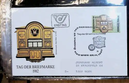 kleines FDC-Album mit 101 Belegen, fast nur Österreich FDC