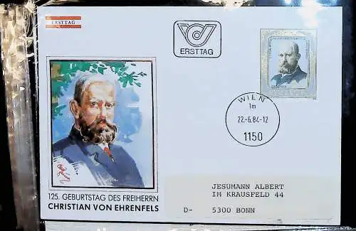 kleines FDC-Album mit 101 Belegen, fast nur Österreich FDC