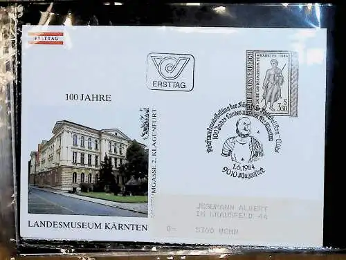 kleines FDC-Album mit 101 Belegen, fast nur Österreich FDC