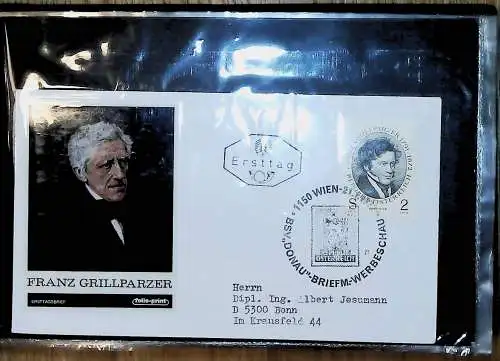 kleines FDC-Album mit 101 Belegen, fast nur Österreich FDC