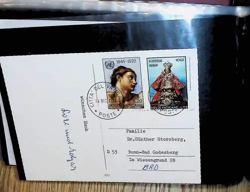 kleines FDC-Album mit Belegen, Briefstücken, Bogenteilen:Österreich Christkindl,