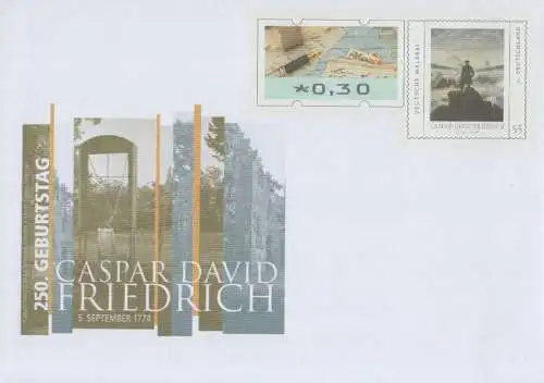 D,Bund MiNr.USo (noch nicht im Michel) Gedenkumschlag Capar David Friedrich