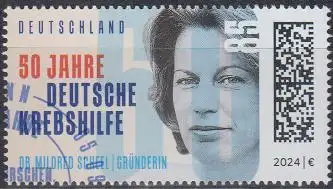 D,Bund Mi.Nr. 3853, 50 Jahre Deutsche Krebshilfe, Dr. Mildred Scheel (85)