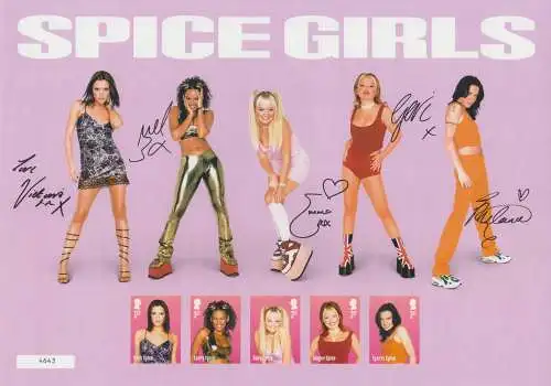 Großbritannien MiNr. 5352-5356 Spice Girls (Bogen)