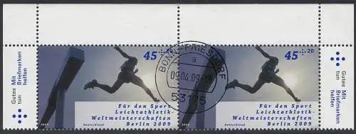 D,Bund Mi.Nr. 2727 Leichtathletik-WM Berlin, Hindernislauf