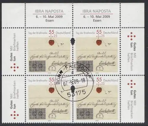 D,Bund Mi.Nr. 2735 Tag d.Briefmarke Eichstätt-Brief m.5x2735Sl+Sr)