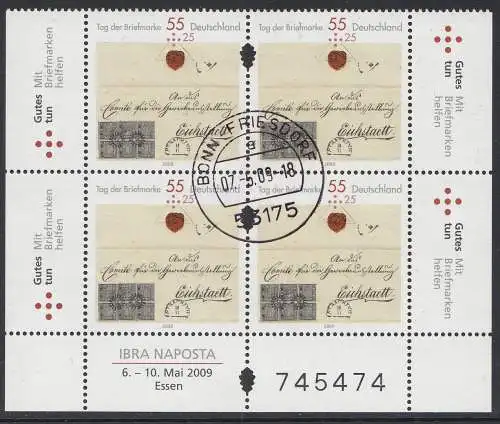 D,Bund Mi.Nr. 2735 Tag d.Briefmarke Eichstätt-Brief m.5x2735Sl+Sr)