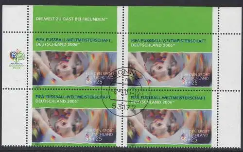 D,Bund Mi.Nr. 2325 Fußball WM 2006 Deutschland, Torjubel (55+25)