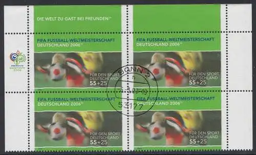 D,Bund Mi.Nr. 2327 Fußball WM 2006 Deutschland, Kopfball (55+25)