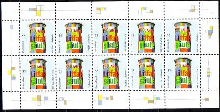D,Bund Mi.Nr. Klbg.2444 150 Jahre Litfaßsäule (m.10x2444)