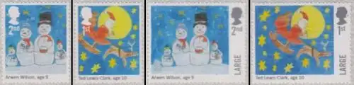 Großbritannien MiNr. 4130-33 I C Weihnachten, Kinderzeichnungen, skl (4 Werte)