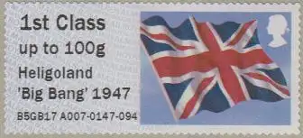 Großbritannien ATM MiNr. 39 Flagge, Heligoland Big Bang 1947, skl (1st)