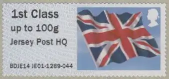 Großbritannien ATM Mi.Nr. 39 Flagge, Jersey Post HQ skl (1st)