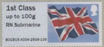 Großbritannien ATM Mi.Nr. 39 Flagge, RN Submarine, skl (1st)