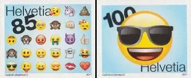 Schweiz MiNr. 2503-04 Emojis, skl (2 Werte)