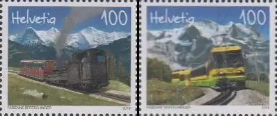 Schweiz MiNr. 2534-35 Schynige-Platte-Bahn, Wengernalpbahn (2 Werte)