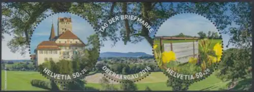 Schweiz MiNr. Block 63 Tag der Briefmarke, Schloss Aarwangen, Brütsche