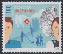 Schweiz MiNr. 2499 Unspunnenfest, Trachtenpaare, Alphornbläser (100)